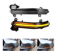 KYYET Left & Right Smoked Lens Dynamic Sequential Blink LED Side Marker Rearview Mirror Turn Signal Light Compatible with BMW 1 2 3 4 Series F20 F21 F22 F30 F32 F33 E84 X1 i3