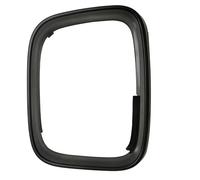 KYYET Matt Black N/S Passenger Left Side Wing Mirror Frame Surround Trim Compatible with VW T5 2003-2009 & Caddy MK3 2004-2015