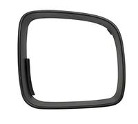 KYYET Matt Black O/S Driver Right Side Wing Mirror Frame Surround Trim Compatible with VW T5 2003-2009 & Caddy MK3 2004-2015