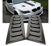 KYYET Universal ABS Air Flow Intake Scoop Turbo Bonnet Vent Hood Cover Trim, Focus Fiesta RS ST MK2 Style Air Vent Hood (Carbon Fiber Pattern)