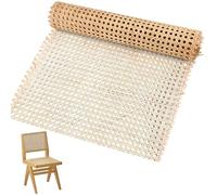 KYYGKY Natural Rattan Webbing Roll 15.75inch x 3.3ft Cane Webbing Roll Woven Open Mesh Cane Rattan Sheet Furniture Viennese Wicker Weaving Webbings Rattan Material for DIY Crafts Chair Cabinet Ceiling