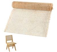 KYYGKY Natural Rattan Webbing Roll 15.75inch x 5ft Cane Webbing Roll Woven Open Mesh Cane Rattan Sheet Furniture Viennese Wicker Weaving Webbings Rattan Material for DIY Crafts Chair Cabinet Ceiling