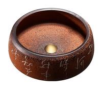 KYYRNY Oval Handmade Bathroom Wash Basin, Classic Design, Countertop Sink, Vintage Ceramic Washbasin for Modern and Traditional Bathrooms, No Overflow, 40X38X16CM (14)