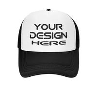 KYZMZ Custom Hats for Men Personalized Trucker Hats Add Your Own Image/Text/Logo Baseball Cap Black