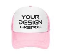 KYZMZ Custom Hats for Men Personalized Trucker Hats Add Your Own Image/Text/Logo Baseball Cap Pink
