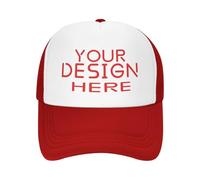 KYZMZC Custom Hat for - Wholesale Price Add Your Own Design/Text/Photos, Personalized Baseball Cap, Trucker Hat, Fishing Cap Red