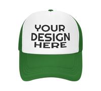 KYZMZC Custom Hat for - Wholesale Price Add Your Own Design/Text/Photos, Personalized Baseball Cap, Trucker Hat, Fishing Cap Green