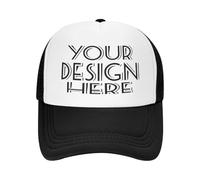 KYZMZC Custom Hat for - Wholesale Price Add Your Own Design/Text/Photos, Personalized Baseball Cap, Trucker Hat, Fishing Cap Black
