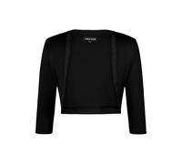 Kyzoeyou Bolero Cardigans for Women Open Front Cropped Cardigan Elegant 3/4 Sleeve Tops Lightweight Casual Women's Shrugs for Dresses(Black Large)