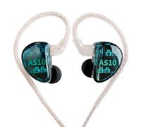 KZ AS10 Monitors Headphone Earbuds 5 Balanced Armature Driver, Noise Cancelling Headphones Wired IEMS Ear Phones with 2 Pin Detachable Cable for Musician Singer Church