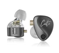 KZ Castor in ear Monitor, Harman Bass Edition IEM with Dual Dynamic Drivers, Tunable Sound Wired Headphones Gaming Earbuds with 4-Level Adjusting Switch, Noise-isolating (Heavy Bass Version, With Mic)
