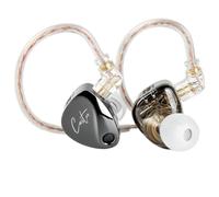KZ Castor in Ear Monitor, Harman Bass Edition IEM with Dual Dynamic Drivers, Tunable Sound Wired Headphones Gaming Earbuds with 4-Level Adjusting Switch, Noise-isolating (USBC with Mic, Gray)