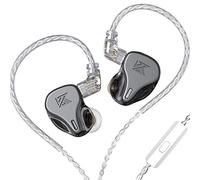 KZ DQ6 Array Type Three-Unit Dynamic in-Ear Headphone, HiFi Stereo Noise Isolating Sport IEM Wired Earphones/Earbuds/Headphones with Detachable Cable (with Mic, Grey)