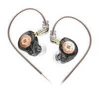 KZ EDX PRO, In Ear Monitors 1DD New 10mm Dynamic Driver, Stereo IEM Earphones, HIFI Deep Bass Sound Gaming Earbuds, 3.5mm Jack Wired Earphones, In Ear Headphones for Musicians (Black, No Mic)