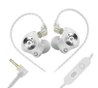 KZ EDZ Gaming Earbuds with Mic, Low Latency in-Ear Monitors for FPS Gamers, Dual-Driver Wired Headphones, Immersive Sound & Clear Team Chat for Smartphone, Tablet