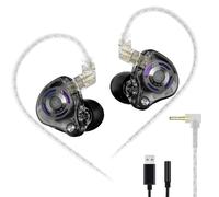 KZ Gale Wired Earbuds, Noise Isolating Fit in Ear Monitors, Ear-Hook Design Never Fall Off, Super-Linear Driver IEM for Musicians, Singer, on Stage, Studio (Nomic, Black)