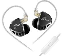 KZ Saga Wired Gaming Earbuds, High-Performance Inner Magnetic Dynamic Driver HiFi Gaming Headphone IEM, Stereo Sound Deep Bass Comfort-Fit Earphones with in-Line Controls Mic