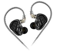 KZ ZAR HiFi In Ear Monitors 1DD 7BA Hybrid Drivers In Ear Earphone IEM with Silver-Plated Detachable Cable 2PIN for Musician Singer Audiophile (without mic)