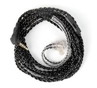 KZ ZS10 PRO in Ear Monitor Earphone Cable, 2M Long IEM Cable with Mic, CCZ 4N OFC Braided Twisted Replacement Headphone Extension Wire QDC-Pins for KZ ZSN X/ZS12 X (QDC 3.5MM, with Mic)