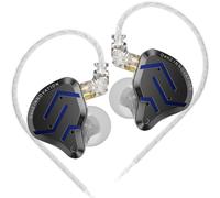 KZ ZSN PRO 2 HiFi IEM Earbud, Dynamic Driver and Balanced Armature Hybrid in-Ear Headphone,KZ Heavy Bass Music Wired Earphone (Glare Blue, Without mic)