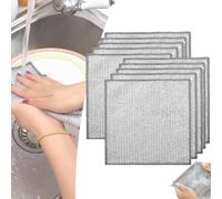 KZAER Multipurpose Wire Dishwashing Rags for Wet and Dry, 2024 New Stainless Steel Dish Washing Net Mesh Cloth, Metal Cleaning Cloth for Kitchen Washing Dishes (10 Pcs)