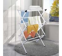 Kzan 3 Tier Clothes Airer Dryer Laundry Horse Drying Rack Indoor Outdoor Heavy Duty