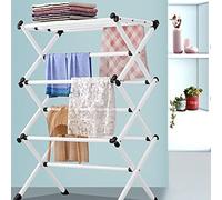 Kzan 3 Tier Clothes Airer Dryer Laundry Horse Drying Rack Indoor Outdoor Heavy Duty