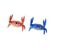 KZGMMHY8 2PCS Creative Weightlifting Crab Desktop Phone Holder/Pen Holder/Glasses Holder/Small Item Storage Racks (Color : Red+Blue, Size : 10 * 8.5cm)