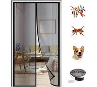 KZhanmy Magnet Fly Screen Door Insect Protection, Magnetic Mosquito Net,Automatic Closed Anti-Mosquito Curtain for Balcony and Patio Door-Black A|| 85x210cm(33x82inch)