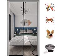 KZhanmy Magnet Fly Screen Door Insect Protection, Magnetic Mosquito Net,Automatic Closed Anti-Mosquito Curtain for Balcony and Patio Door-Black B||70x200cm