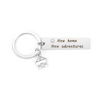 Kzikbxh New Home Gifts,New Home Keychains,Housewarming Gift,New Home New Adventures Keyring,First Home Keychains,New House New Home Owners Keyring,Housewarming Gifts for Relatives and Friend