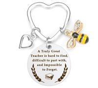 Kzikbxh Thank You Teacher Gifts,Teacher Gifts,Appreciation Keychains,Teacher Keyring,Teacher Leaving Gifts,Appreciation Gifts,Gifts for Nurses Employee Volunteer Social Worker Mentor Teacher