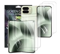 KZIOACSH 2+2 Pack Inner + Exterier Screen Protector for Google Pixel 10 Pro Fold, HD Clarity Elastic Edge Soft TPU Fingerprint Unlocking Scratchproof Bubble Free Cover Film