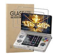 KZIOACSH 2+2 Pack Screen Protector for AYN Thor, 2.5D Round Edge 9H Hardness HD Clear Anti-Scratch Anti-Fingerprint Bubble-Free Protective Tempered Glass Film