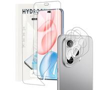 KZIOACSH 2+2 Pack Screen Protector for Honor 400 Pro with Camera Lens Protector, HD Clarity Elastic Edge Soft TPU Fingerprint Unlocking Scratchproof Bubble Free Protective Cover Film