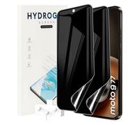 KZIOACSH 2 Pack Privacy Screen Protector for Motorola Moto G77/Moto G67/Moto G87 5G, Ultra Slim Anti-Scratch Anti-Spy Protective Soft TPU Fingerprint Unlocking Bubble Free Screen Film