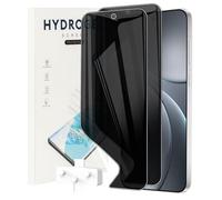 KZIOACSH 2 Pack Privacy Screen Protector for Oppo Find X9 Pro, Anti-Scratch Anti-Spy Protective Soft TPU Fingerprint Unlocking Scratchproof Bubble Free Screen Guard Film