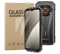 KZIOACSH 2 Pack Screen Protector for Doogee S Cyber/DOOGEE S Punk, Ultra Slim 9H Hardness HD Clear Oleo-phobic Coating Anti-Scratch Bubble Free Protective Tempered Glass Film