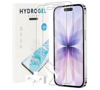 KZIOACSH 2 Pack Screen Protector for iPhone 17/iPhone 17 Pro, HD Clarity Elastic Edge Soft TPU Fingerprint Unlocking Scratchproof Bubble Free Protective Cover Film for iPhone 17/iPhone 17 Pro