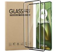 KZIOACSH 2 Pack Screen Protector for Motorola Moto Edge 60 Fusion/Edge 60 Pro/Edge 60, HD Clarity 9H Hardness Tempered Glass 3D Curved Round Edge High Sensitivity Anti-Scratch Screen Film
