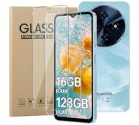 KZIOACSH 2 Pack Screen Protector for OUKITEL C5/OUKITEL C3/OUKITEL C2, Ultra Slim 9H Hardness HD Clear Oleo-phobic Coating Anti-Scratch Bubble Free Protective Tempered Glass Film