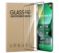 KZIOACSH 2 Pack Screen Protector for POCO M8 5G/Xiaomi Redmi Note 15 4G/5G, HD Clarity 3D Curved Round Edge High Sensitivity Anti-Scratch Ant-Oil Bubble Free Protective Screen Film