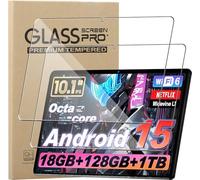 KZIOACSH 2 Pack Screen Protector for Raemond Android 15 Tablet 10 Inch/Raemond K30/K80/K70/K50 10.1 Inch, Ultra Clear 9H Hardness Touch Sensitive Anti-Scratch Anti-Fingerprint Tempered Glass