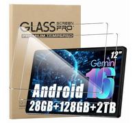 KZIOACSH 2 Pack Screen Protector for Raemond K90/Raemond 2026 Newest Android 16 Tablet 12 Inch, Ultra Clear 9H Hardness Touch Sensitive Anti-Scratch Anti-Fingerprint Protective Tempered Glass Film