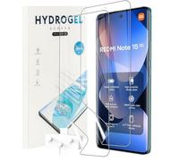 KZIOACSH 2 Pack Screen Protector for Xiaomi Redmi Note 15 Pro 5G/Redmi Note 15 5G, HD Clarity Elastic Edge Soft TPU Fingerprint Unlocking Scratchproof Bubble Free Protective Cover Film