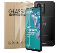KZIOACSH 2 Pack Screen Protector for XPLORA HMD Fusion X1, Ultra Slim 9H Hardness HD Clear Oleo-phobic Coating Anti-Scratch Bubble Free Protective Tempered Glass Film for XPLORA HMD Fusion X1