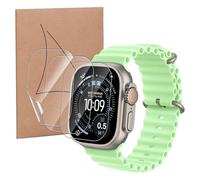 KZIOACSH 3 Pack Screen Protector for Apple Watch Ultra 3/Ultra 2/Ultra 49mm, Ultra-thin HD Clear Soft TPU Anti-Fingerprint Anti-Scratch Self-Healing Protective Screen Guard Saver