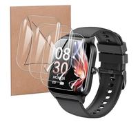 KZIOACSH 3 Pack Screen Protector for CASCHO Smart Watches for Women/CASCHO P125/Liufiueq P125 1.85 Inch, Ultra Slim Self-Healing Soft TPU Scratch Resistant Anti-Fingerprint Dispaly Screen Film