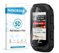 KZIOACSH 3 Pack Screen Protector for Garmin Edge MTB, 2.5D Round Edge 9H Hardness HD Clear Anti-Scratch Anti-Fingerprint Bubble-Free Protective Tempered Glass Film
