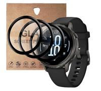 KZIOACSH 3 Pack Screen Protector for Garmin Venu 4 41mm, HD Clarity 3D Curved Edge High Definition Shatterproof Anti-Fingerprint Anti-Scratch PMMA Screen Guard Film for Garmin Venu 4 41mm